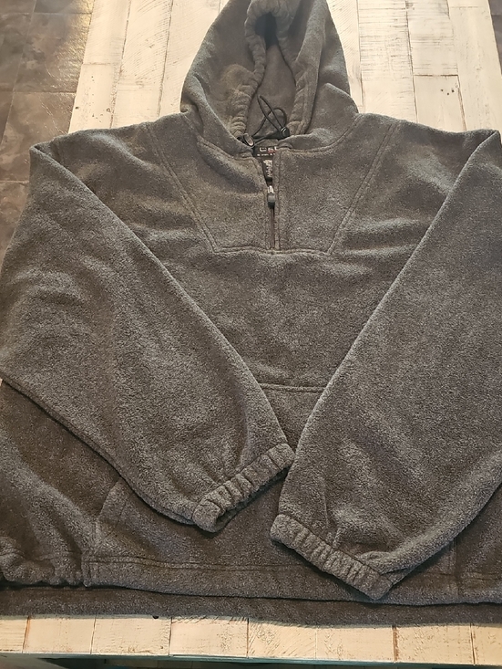 croft & barrow Other - Croft & Barrow Sport Men's Hooded  Half-Zip Fleece Pullover - Gray